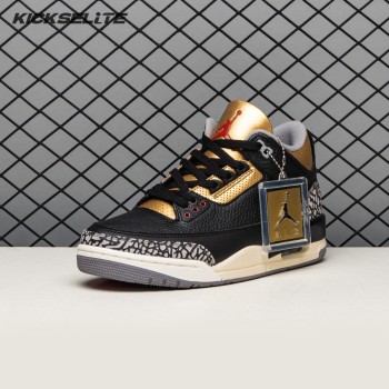 Air Jordan 3 Black Gold Men's