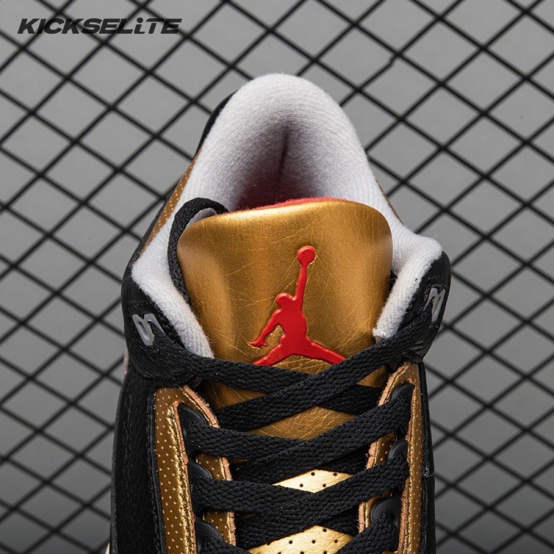 Air Jordan 3 Black Gold Men's