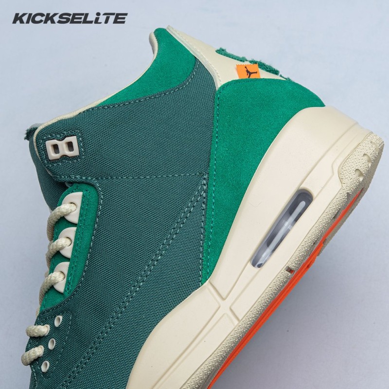 Air Jordan 3 Retro Bicoastal Black Malachite Fossil FZ7974-300 Unisex