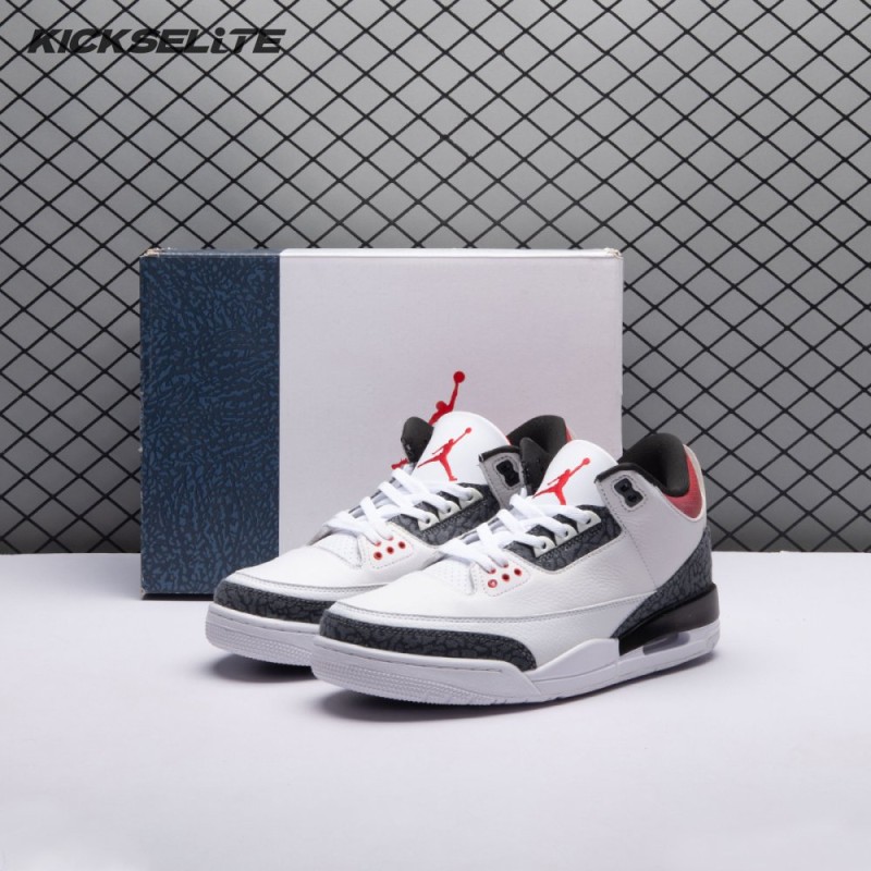 Air Jordan 3 Retro Denim SE 'Fire Red' Men's