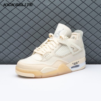 Air Jordan 4 RERO x Off-White AJ4 OW Sail Unisex Air Jordan 4 RERO x Off-White AJ4 OW Sail Unisex