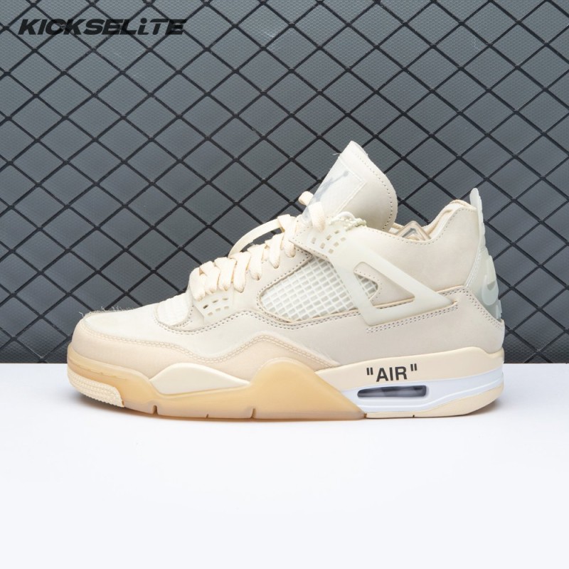Air Jordan 4 RERO x Off-White AJ4 OW Sail Unisex Air Jordan 4 RERO x Off-White AJ4 OW Sail Unisex