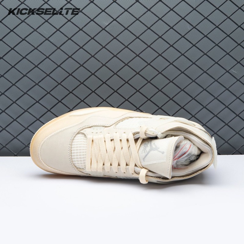 Air Jordan 4 RERO x Off-White AJ4 OW Sail Unisex Air Jordan 4 RERO x Off-White AJ4 OW Sail Unisex