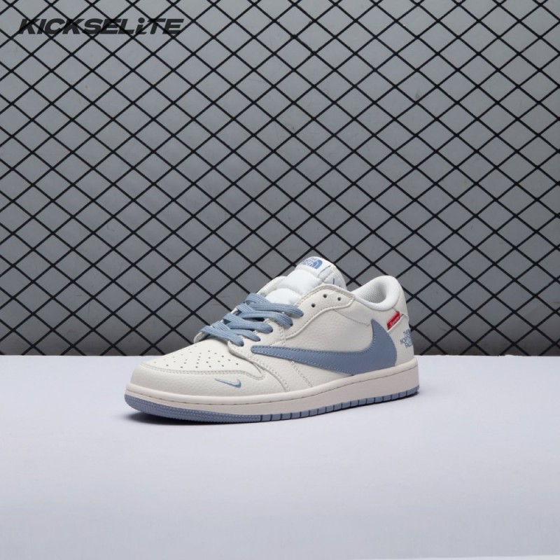 Travis Scott X Fragment Design X Air Jordan 1 Low OG SP DIY1688-007 Unisex