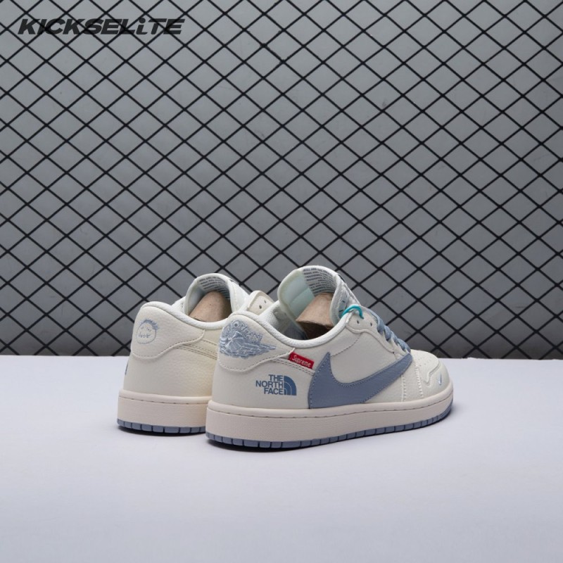 Travis Scott X Fragment Design X Air Jordan 1 Low OG SP DIY1688-007 Unisex