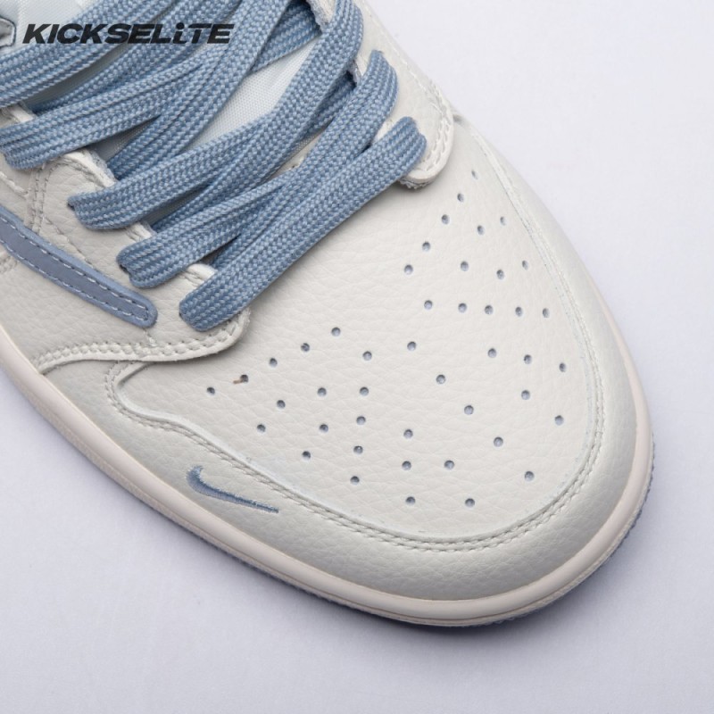 Travis Scott X Fragment Design X Air Jordan 1 Low OG SP DIY1688-007 Unisex