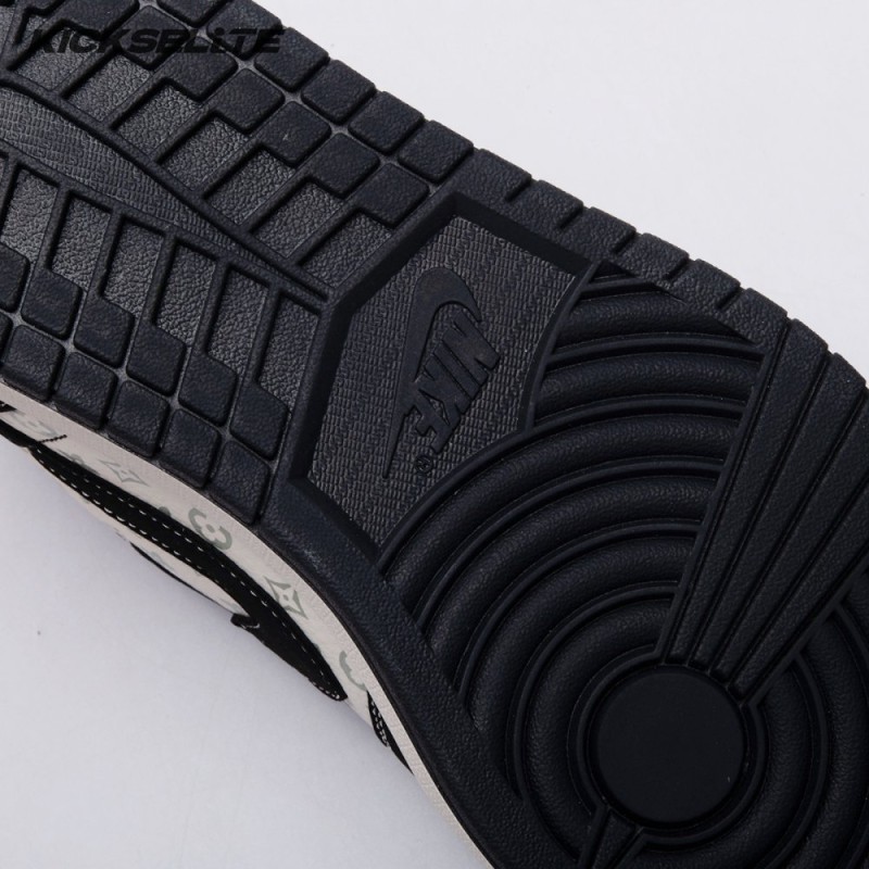 Travis Scott x Fragment Design x Air Jordan 1 Low OG SP Black Off White Grey LX1988-200 Unisex