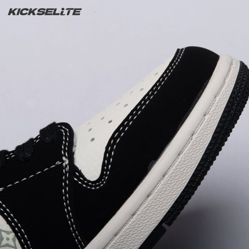 Travis Scott x Fragment Design x Air Jordan 1 Low OG SP Black Off White Grey LX1988-200 Unisex