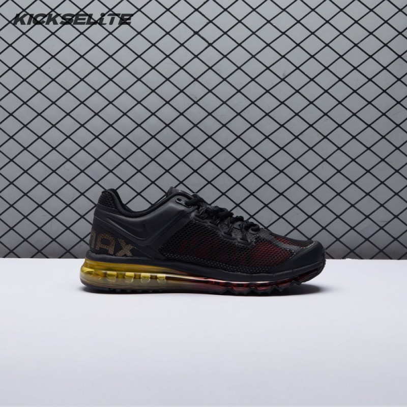 Nike Air Max 2013 Black Laser Orange University Red HF3660-002 Unisex