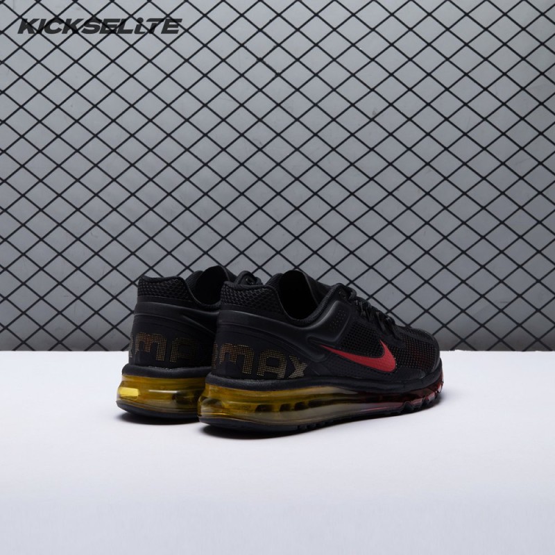 Nike Air Max 2013 Black Laser Orange University Red HF3660-002 Unisex