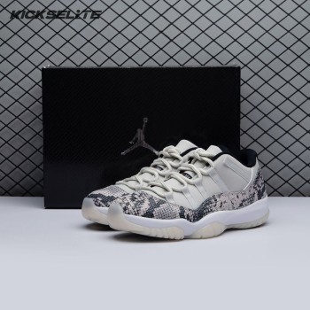 Jordan 11 Retro Low Snake Light Bone CD6846-002 Unisex