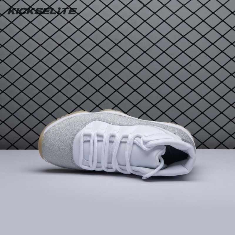 Jordan 11 Retro White Metallic Silver AR0715-100 Unisex