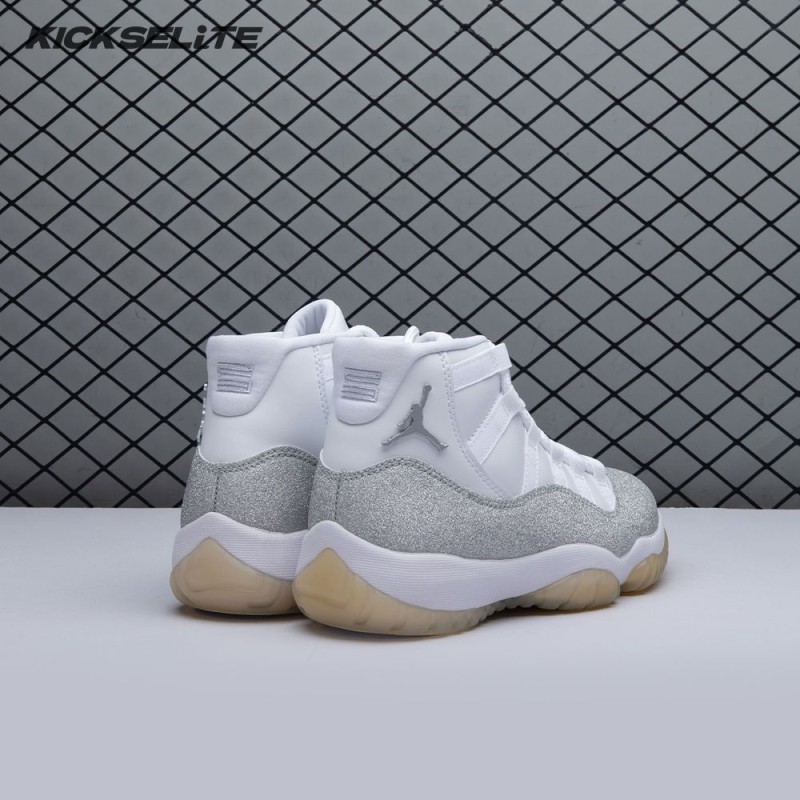 Jordan 11 Retro White Metallic Silver AR0715-100 Unisex
