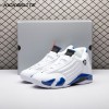 Jordan 14 Retro White Hyper Royal 487471-104 Men's