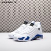 Jordan 14 Retro White Hyper Royal 487471-104 Men's