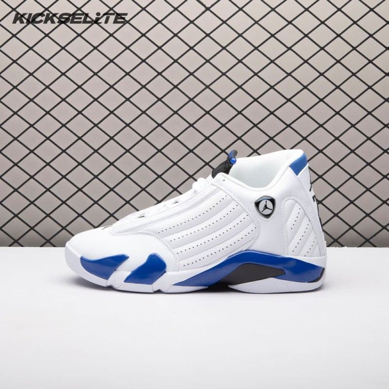 Jordan 14 Retro White Hyper Royal 487471-104 Men's