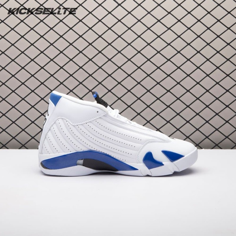 Jordan 14 Retro White Hyper Royal 487471-104 Men's
