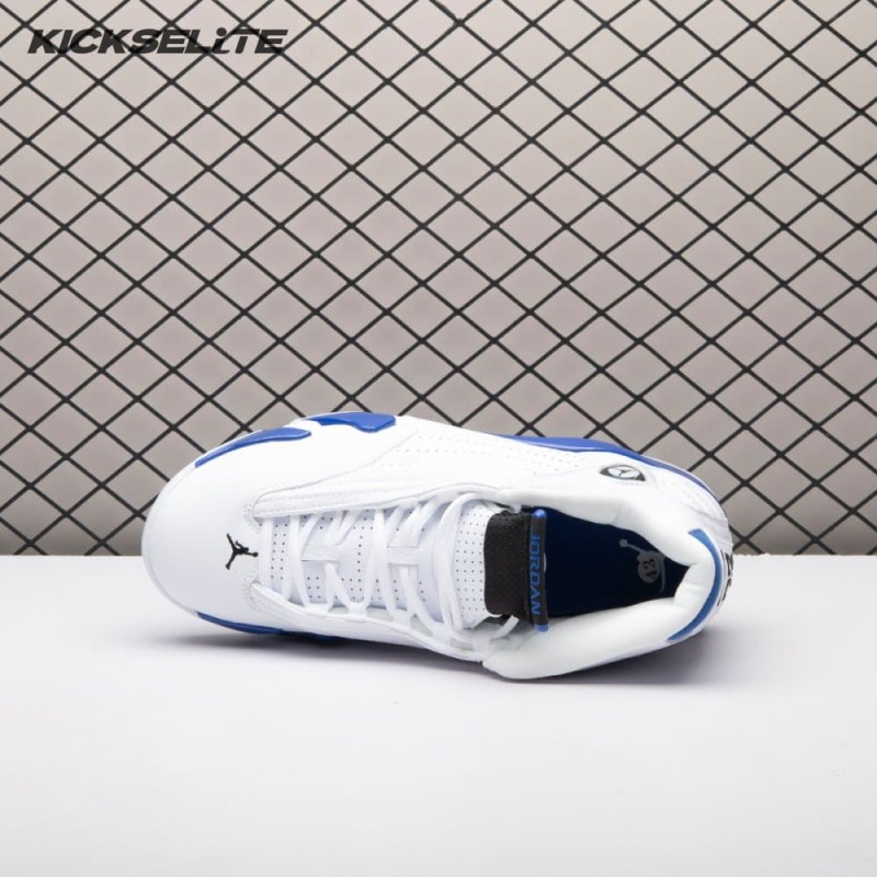 Jordan 14 Retro White Hyper Royal 487471-104 Men's