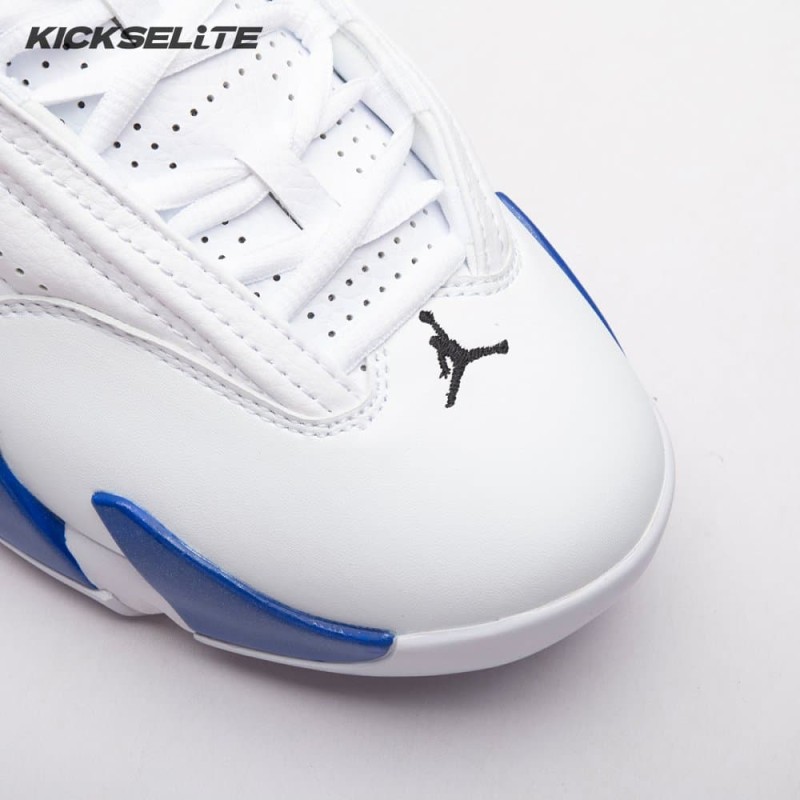 Jordan 14 Retro White Hyper Royal 487471-104 Men's