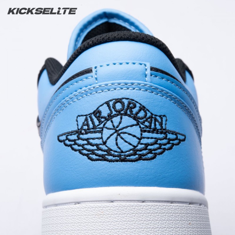 Jordan 1 Low Black University Blue 553558-041 Unisex