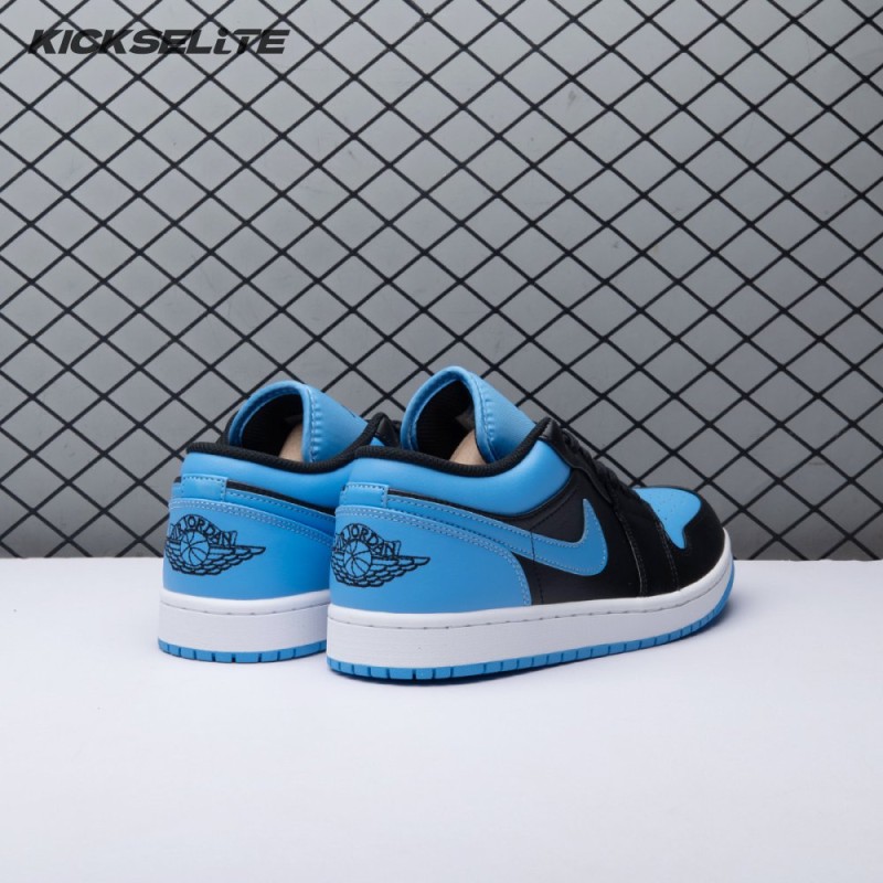 Jordan 1 Low Black University Blue 553558-041 Unisex