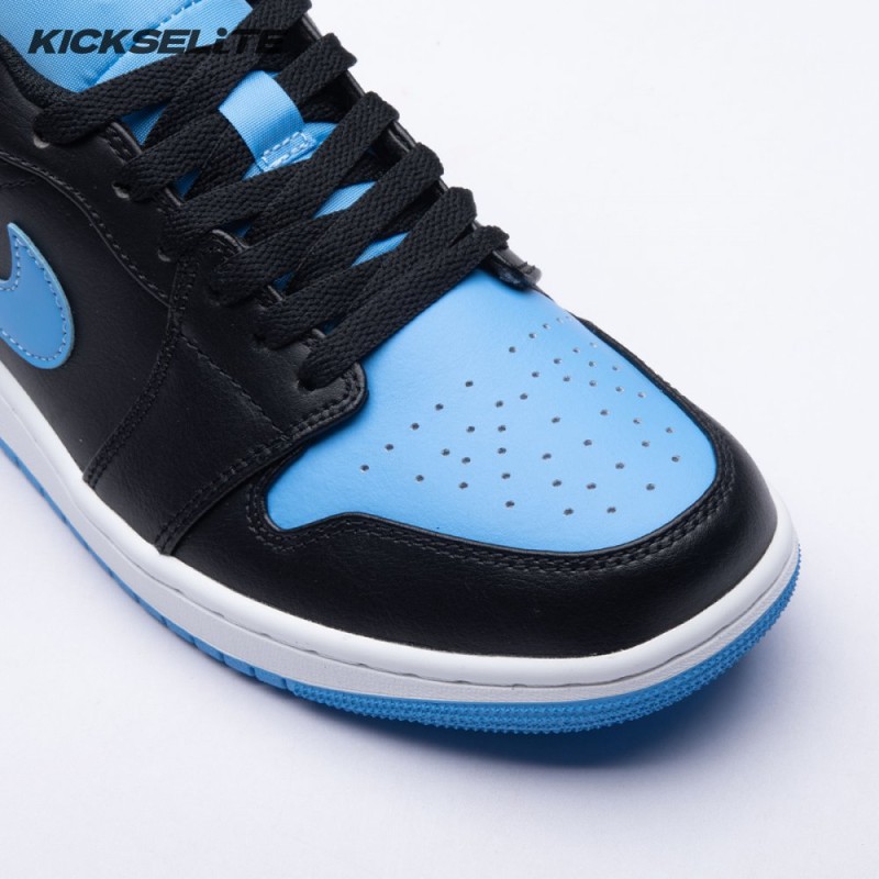 Jordan 1 Low Black University Blue 553558-041 Unisex