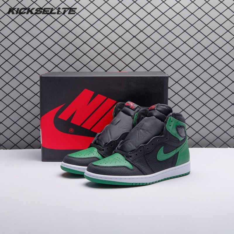 Jordan 1 Retro High Pine Green Black 555088-030 Men's