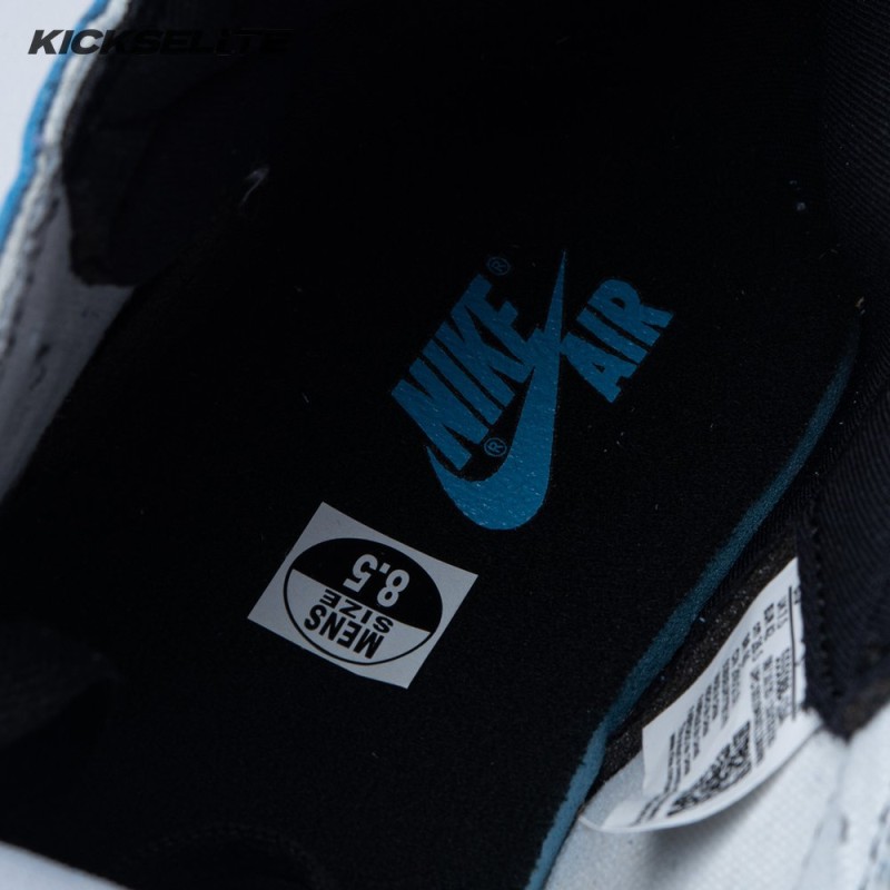 Jordan 1 Retro High White University Blue Black Unisex