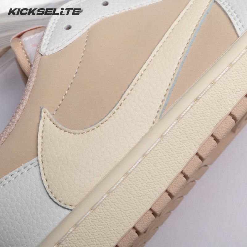 Jordan 1 Retro Low OG SP Travis Scott Sail Shy Pink DM7866-106 Unisex