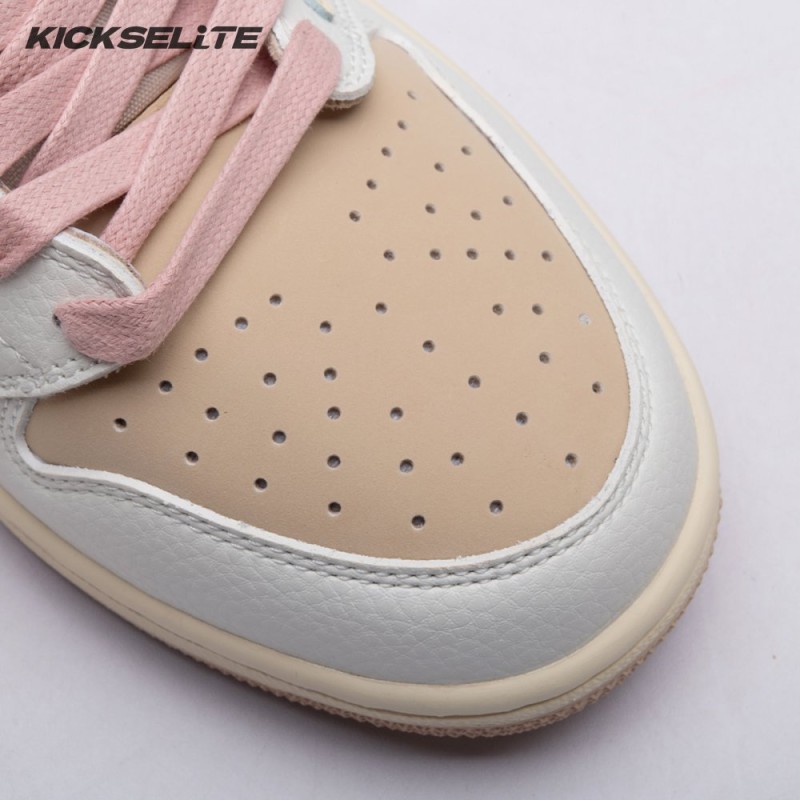 Jordan 1 Retro Low OG SP Travis Scott Sail Shy Pink DM7866-106 Unisex