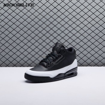 Jordan 3 x Fragment Design Black White DA3595 001 Men's