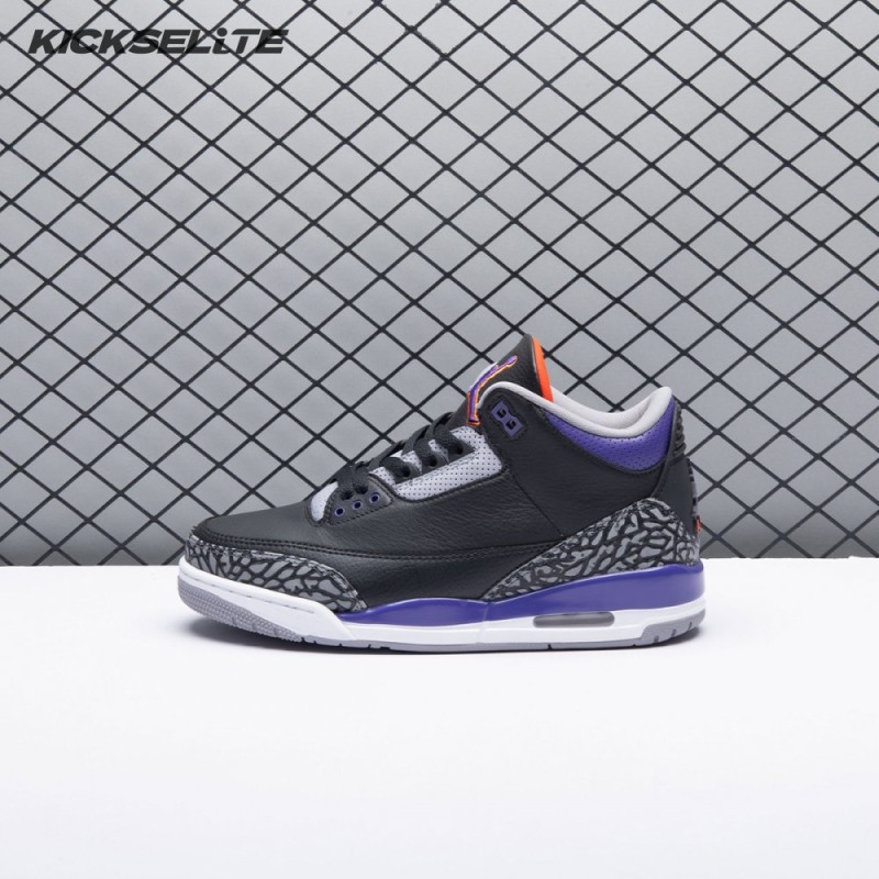 Jordan 3 Retro Black Court Purple CT8532-050 Men's