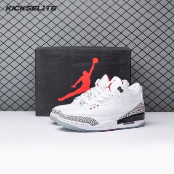 Jordan 3 Retro Free Throw Line White Cement 923096-101 Men's
