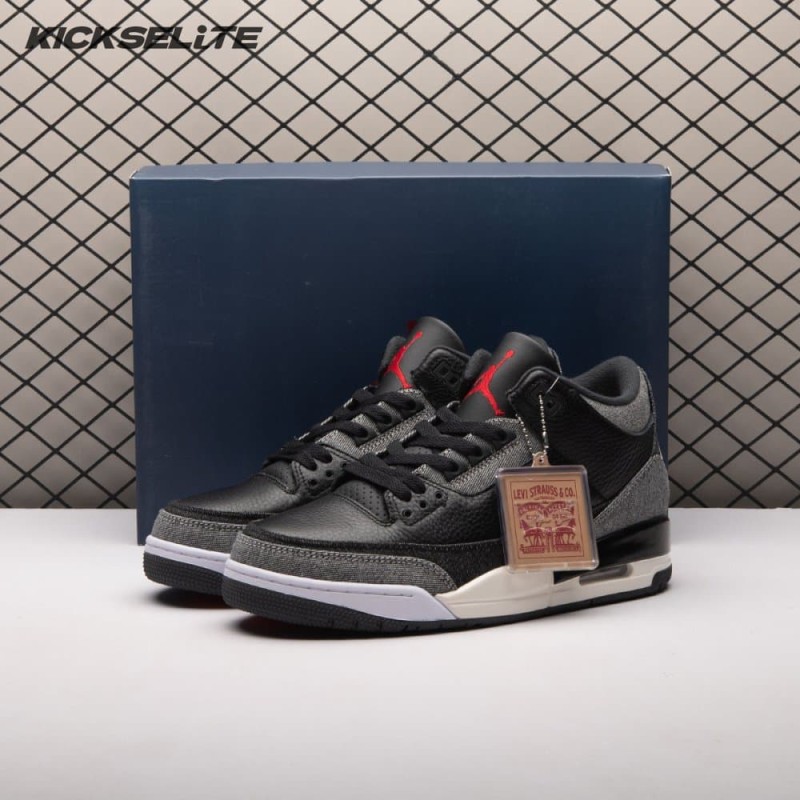 Jordan 3 Retro Levi's Black IR0914-400 Unisex