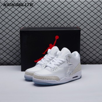 Jordan 3 Retro Pure White 136064-111 Unisex
