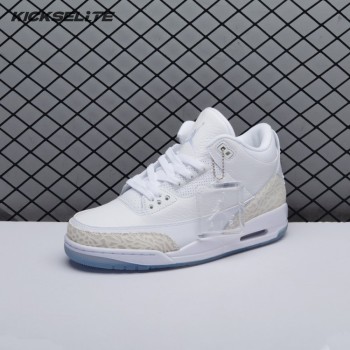 Jordan 3 Retro Pure White 136064-111 Unisex Jordan 3 Retro Pure White 136064-111 Unisex