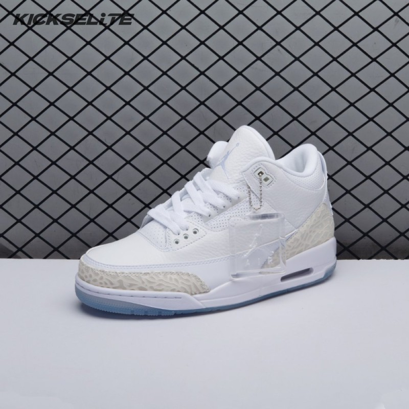 Jordan 3 Retro Pure White 136064-111 Unisex