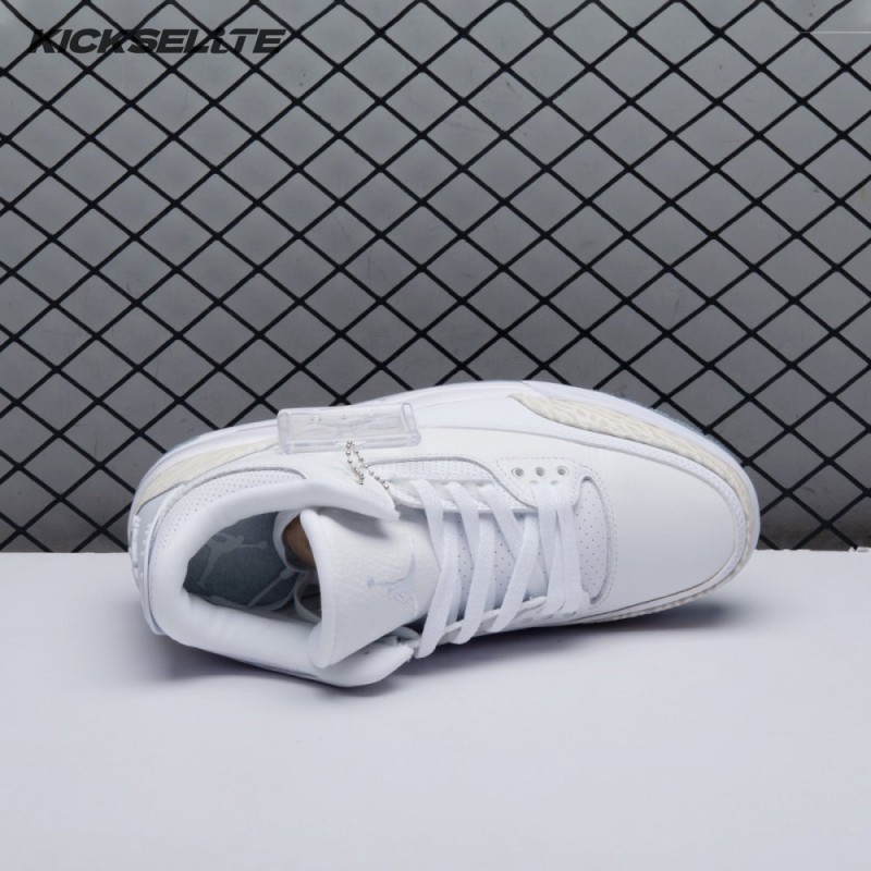 Jordan 3 Retro Pure White 136064-111 Unisex
