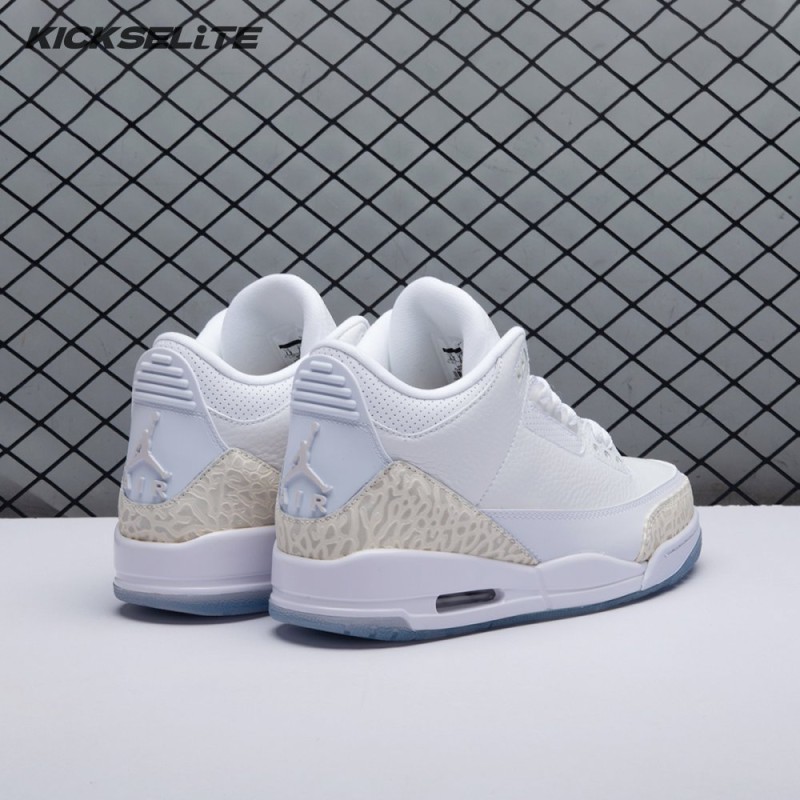 Jordan 3 Retro Pure White 136064-111 Unisex