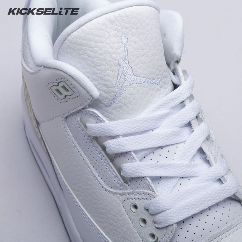 Jordan 3 Retro Pure White 136064-111 Unisex