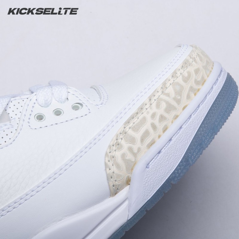 Jordan 3 Retro Pure White 136064-111 Unisex