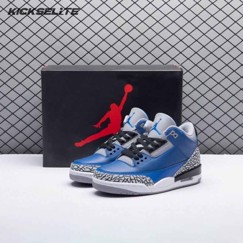 Jordan 3 Retro Varsity Royal Cement CT8532-400 Men's