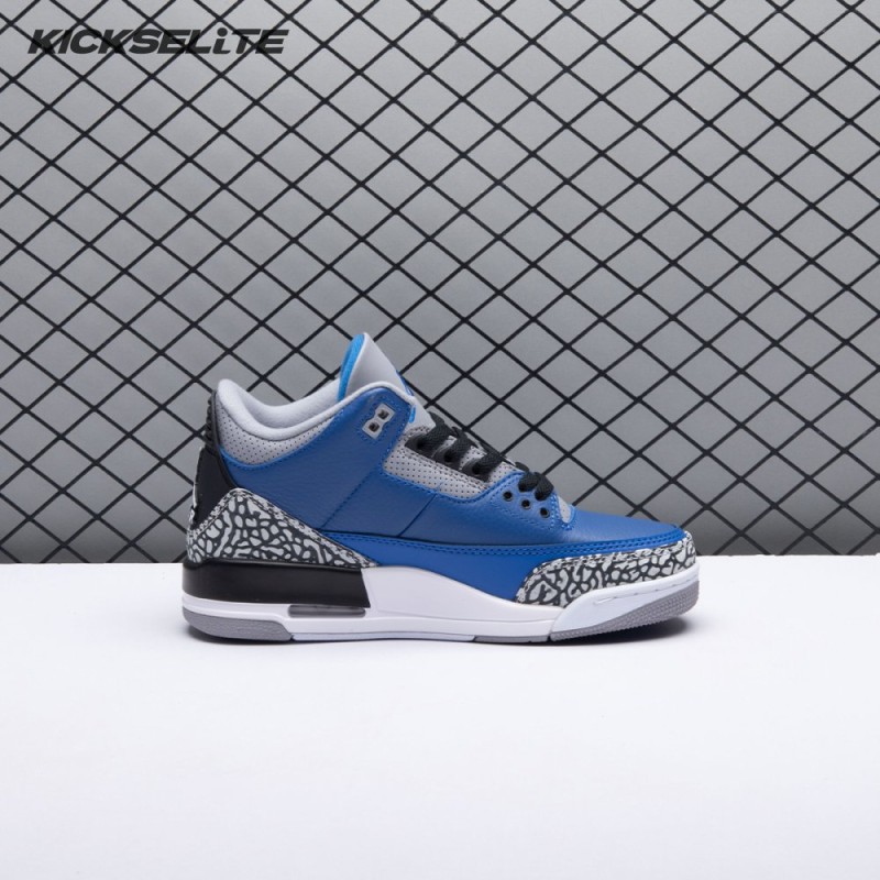 Jordan 3 Retro Varsity Royal Cement CT8532-400 Men's