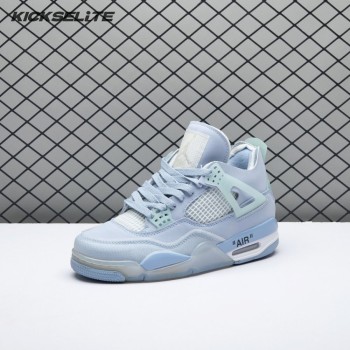 Jordan 4 x Off-White Blue Unisex