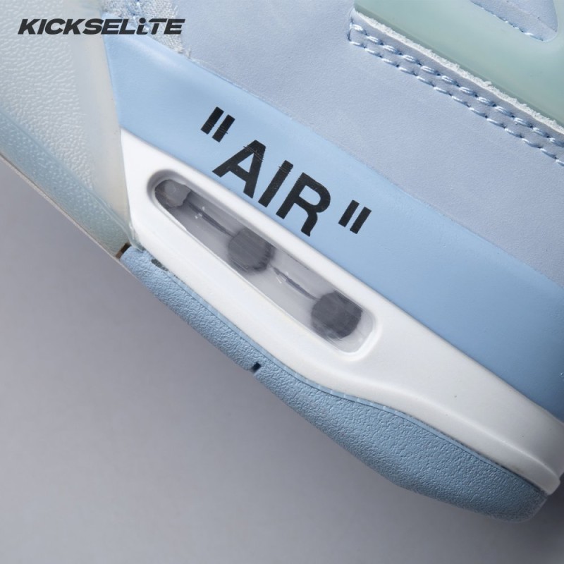 Jordan 4 x Off-White Blue Unisex