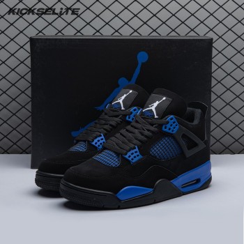 Jordan 4 Retro Black Blue Men's