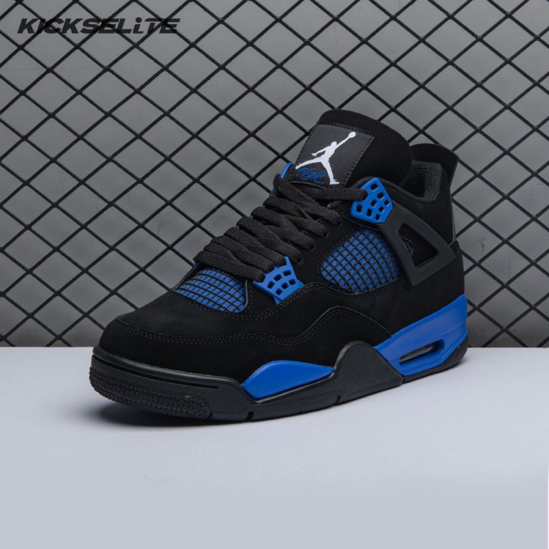 Jordan 4 Retro Black Blue Men's