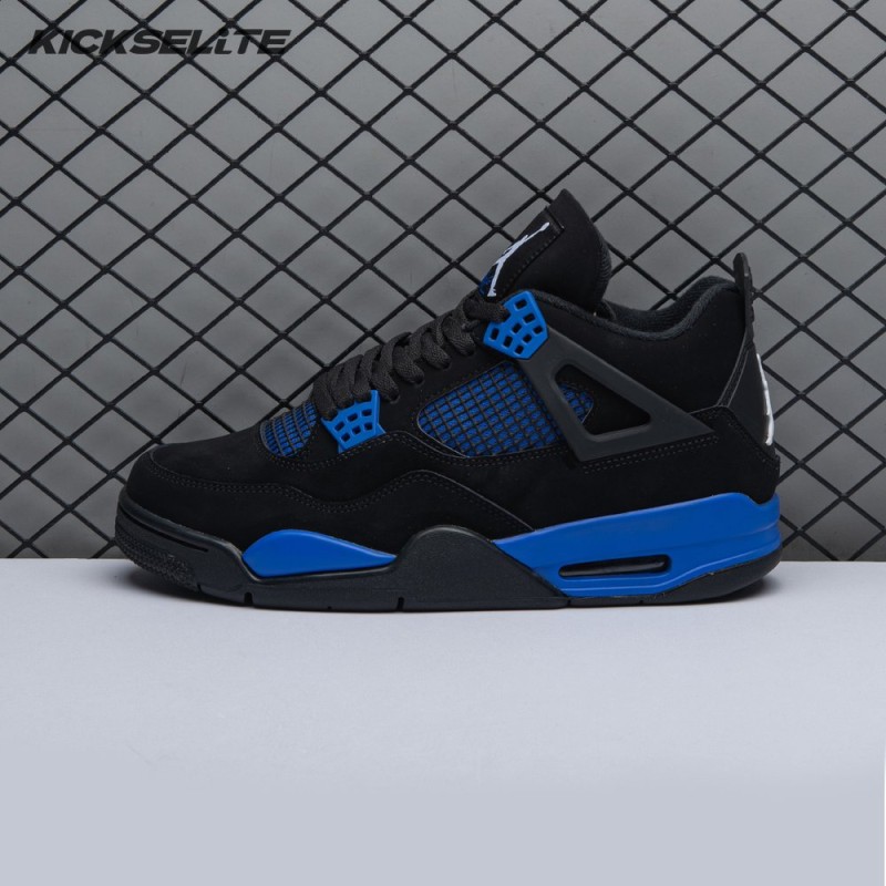 Jordan 4 Retro Black Blue Men's