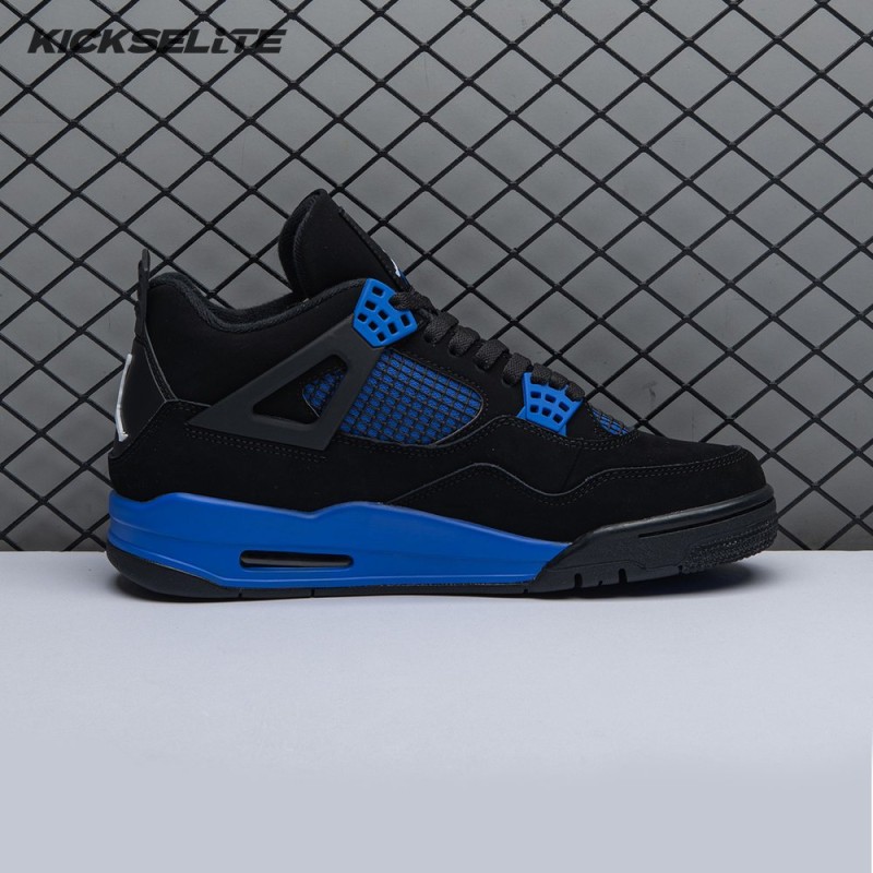 Jordan 4 Retro Black Blue Men's