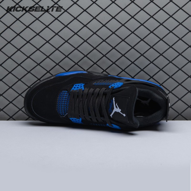 Jordan 4 Retro Black Blue Men's